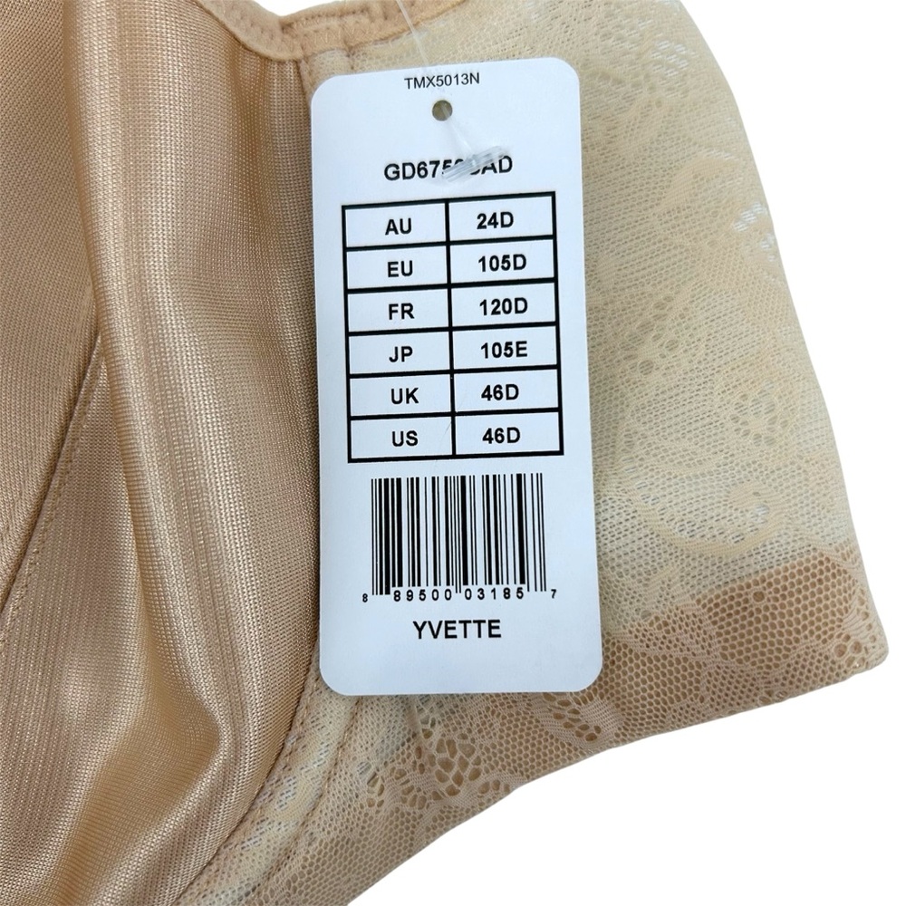 NWT Goddess Yvette Back Smoothing Bra in Sand Size 46D NEW - Picture 8 of 13